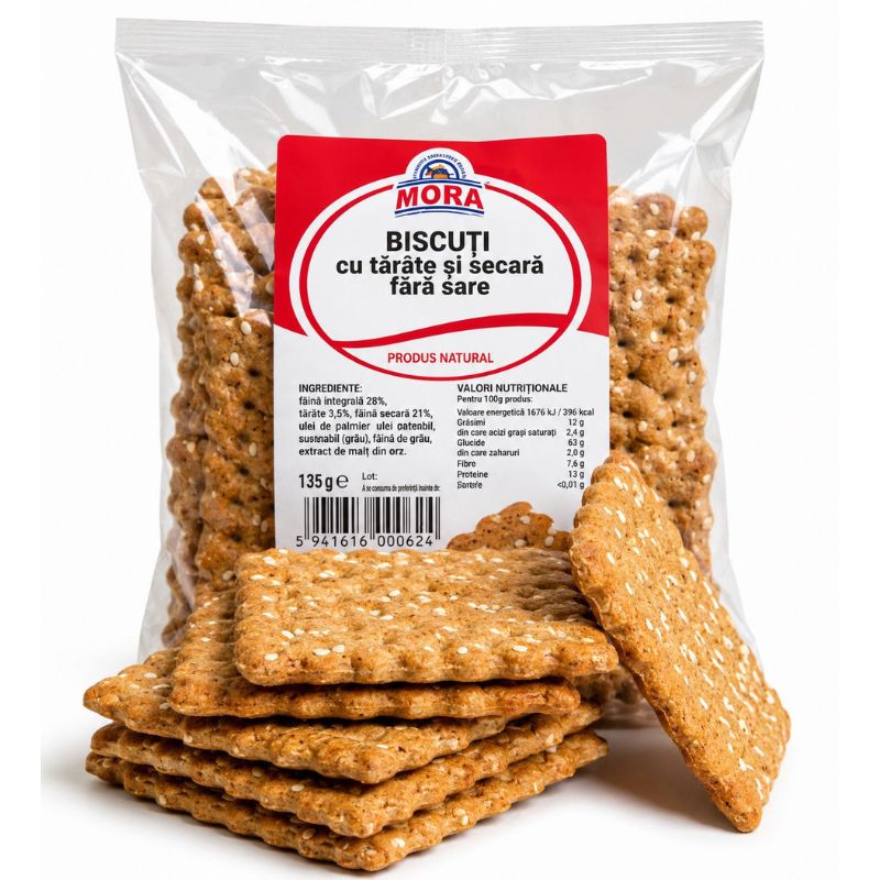 Biscuiți cu tărâțe și secară